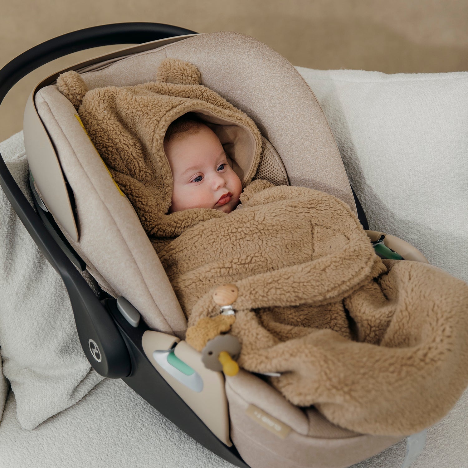 Wikkeldeken | Teddy bear | Warm bruin