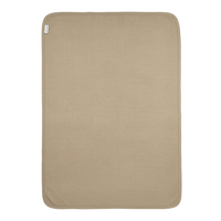 Wiegdeken | Gebreid jacquard | Pure taupe