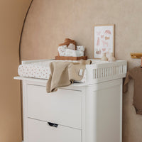 Wiegdeken | Gebreid jacquard | Pure taupe