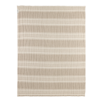 Wiegdeken | Pre-washed hydrofiel | Jacquard stripe | Sand