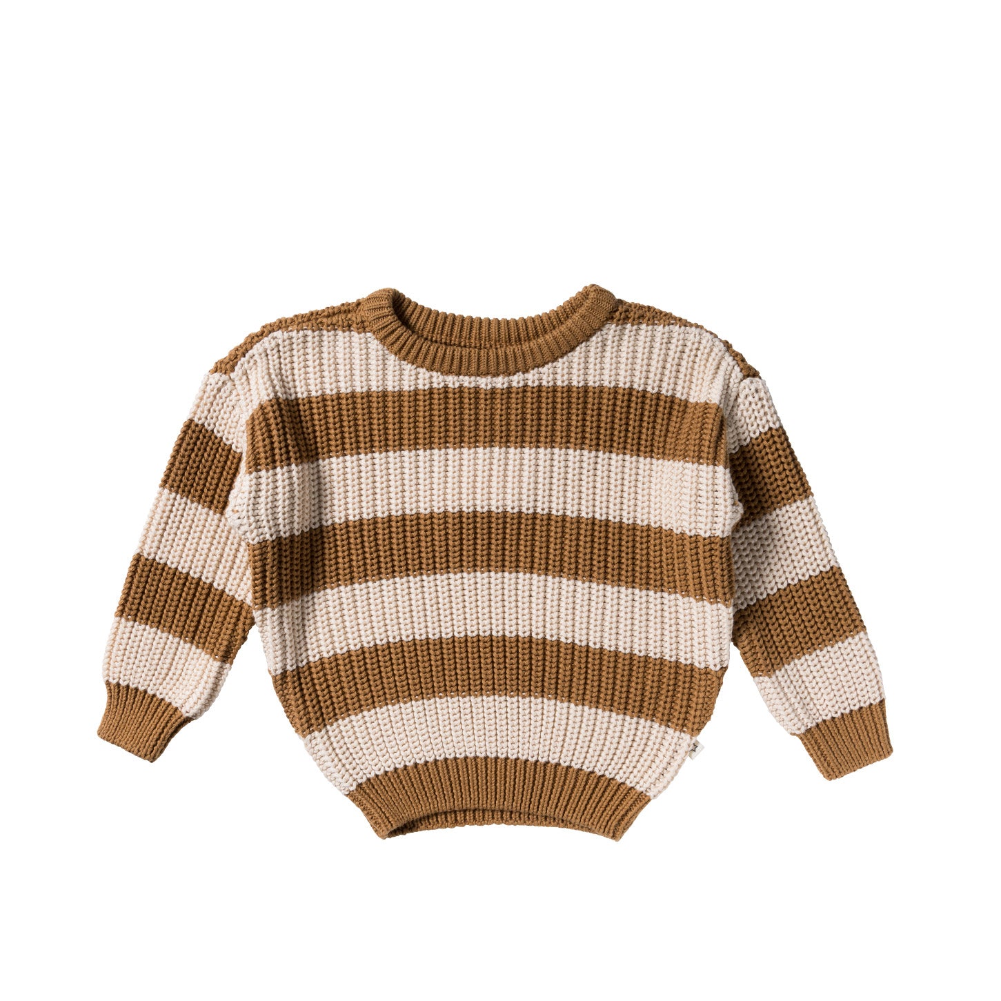 Knitted sweater | Chunky stripe | Smoke
