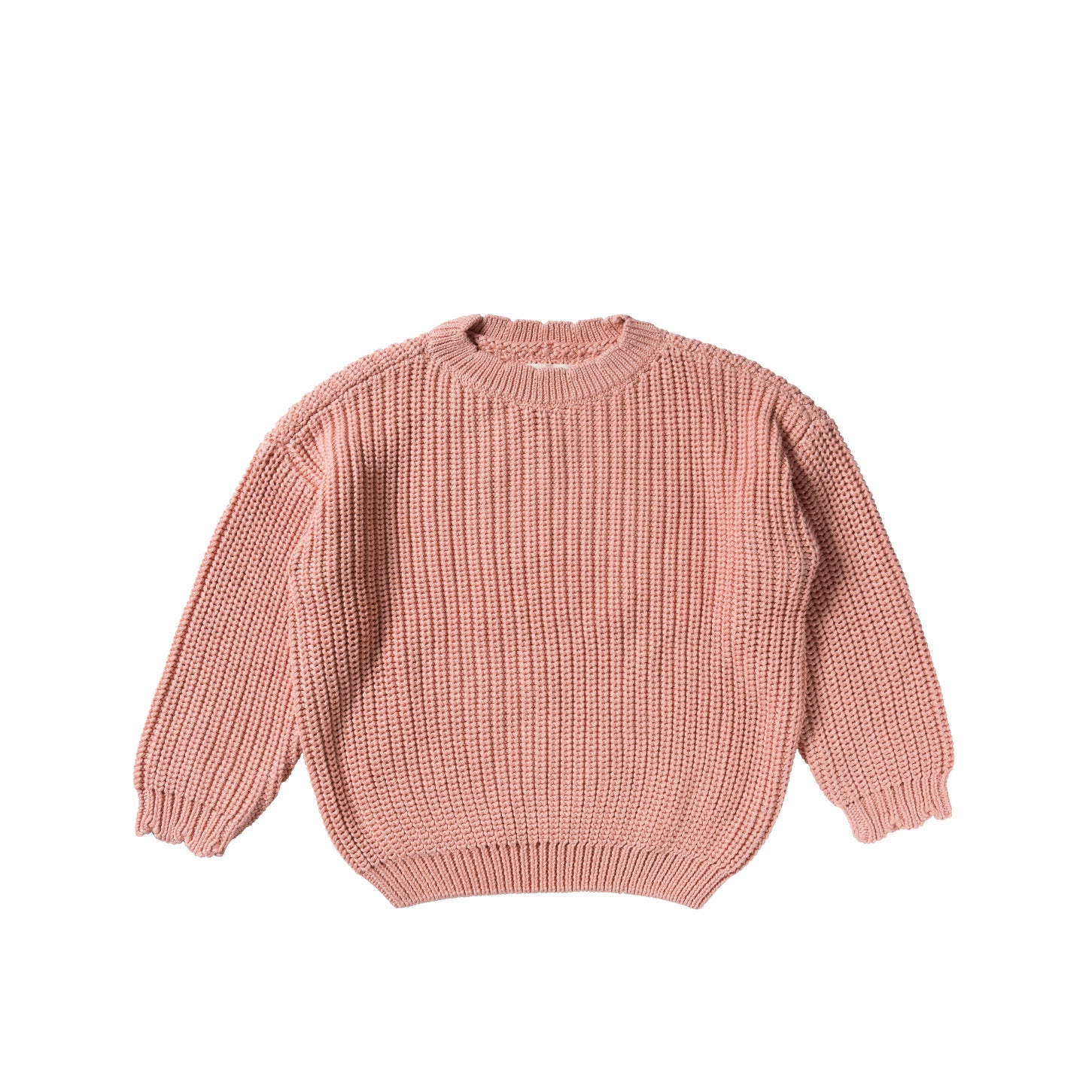 Sweater | Chunky scallop knit | Rose dawn