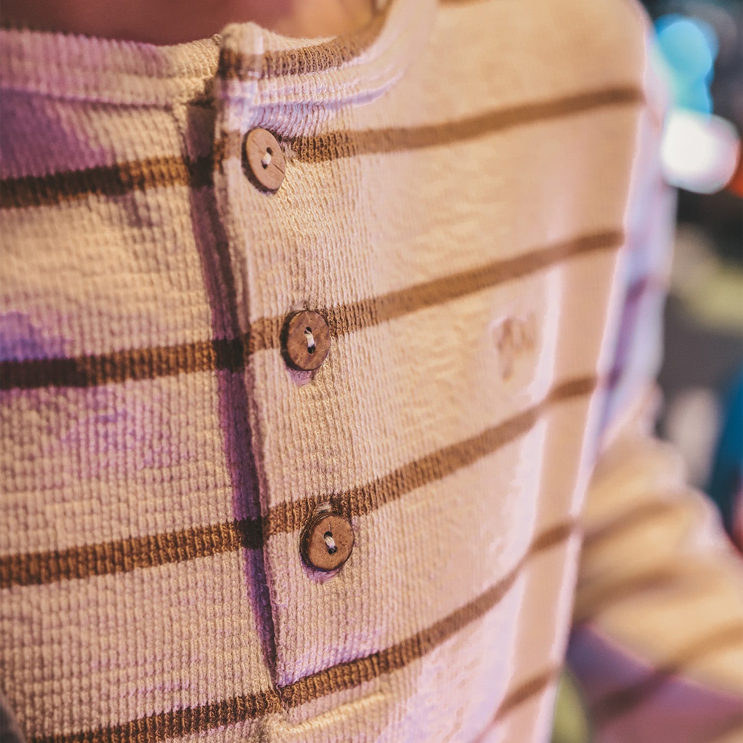 Stripe Terry | Relaxed granddad longsleeve