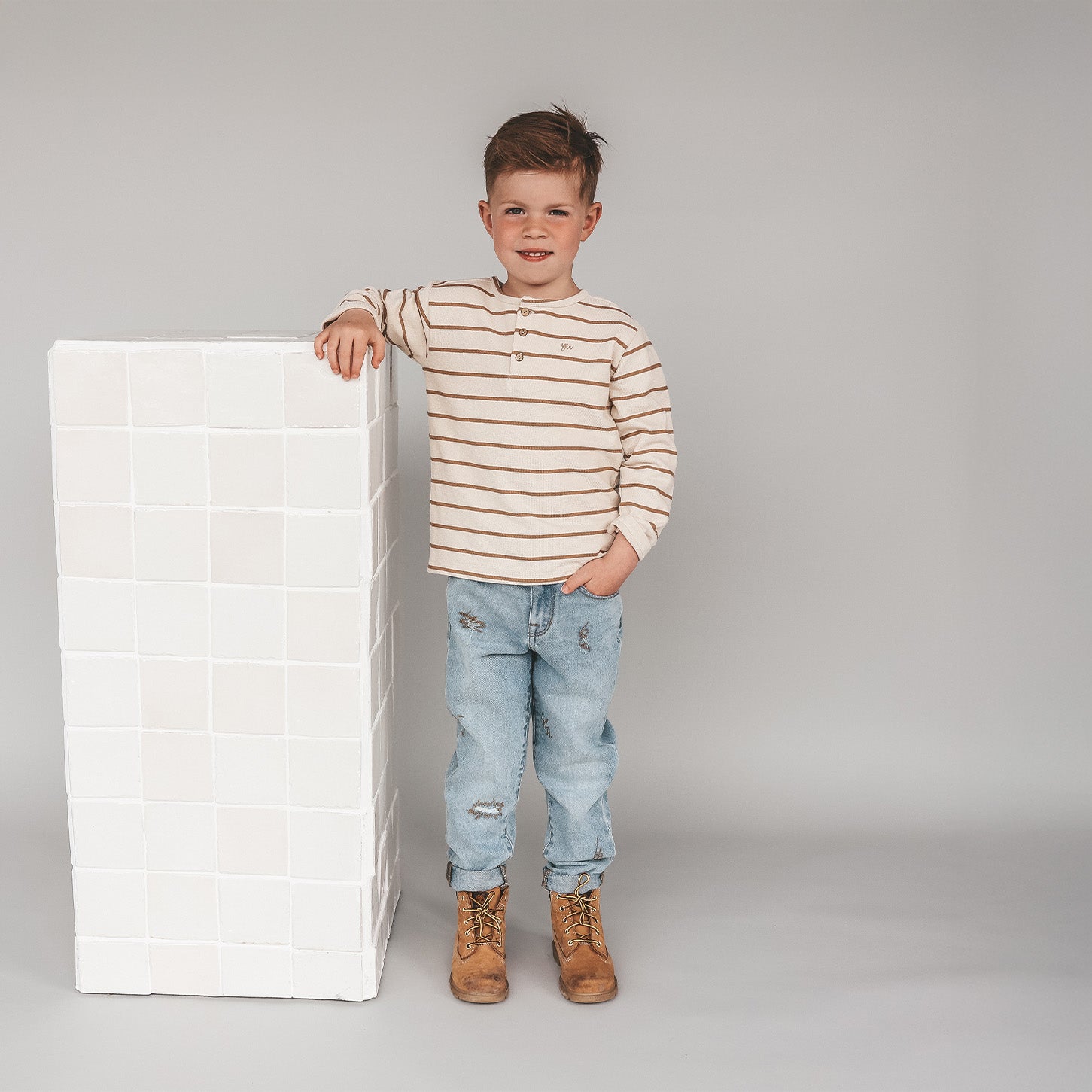 Stripe Terry | Relaxed longsleeve