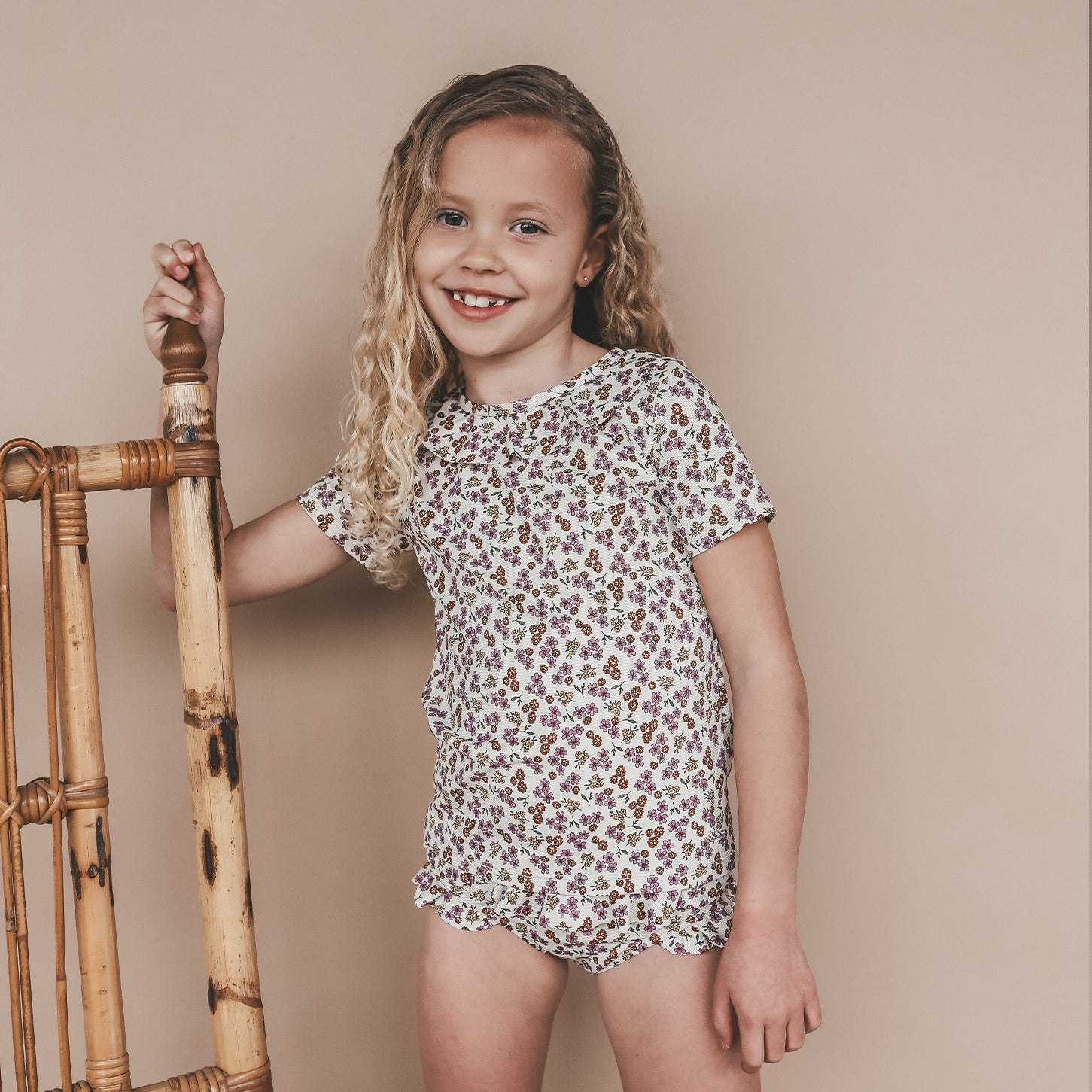 Salted Stories | Zwemkleding set voor meisjes | Sparkly flowers