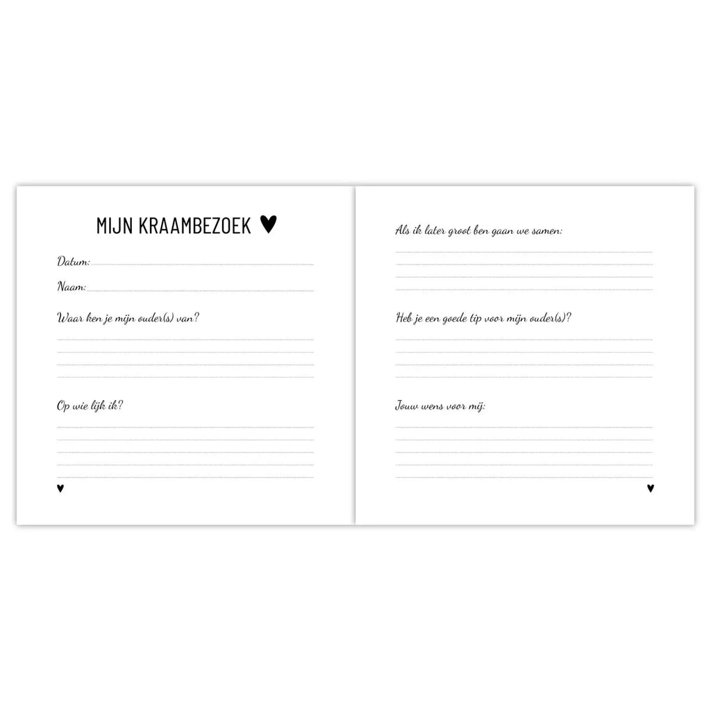 Invulboek | Kraambezoek | De mooiste wensen voor mij