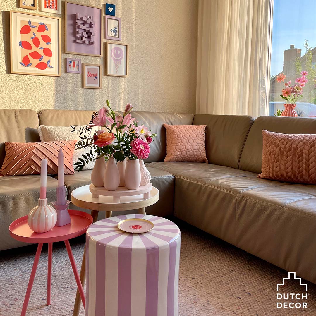 Sierkussen Kaisa | 45 x 45 cm | Pink sand