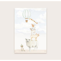 Wenskaart | Boerderijdieren | Hoera