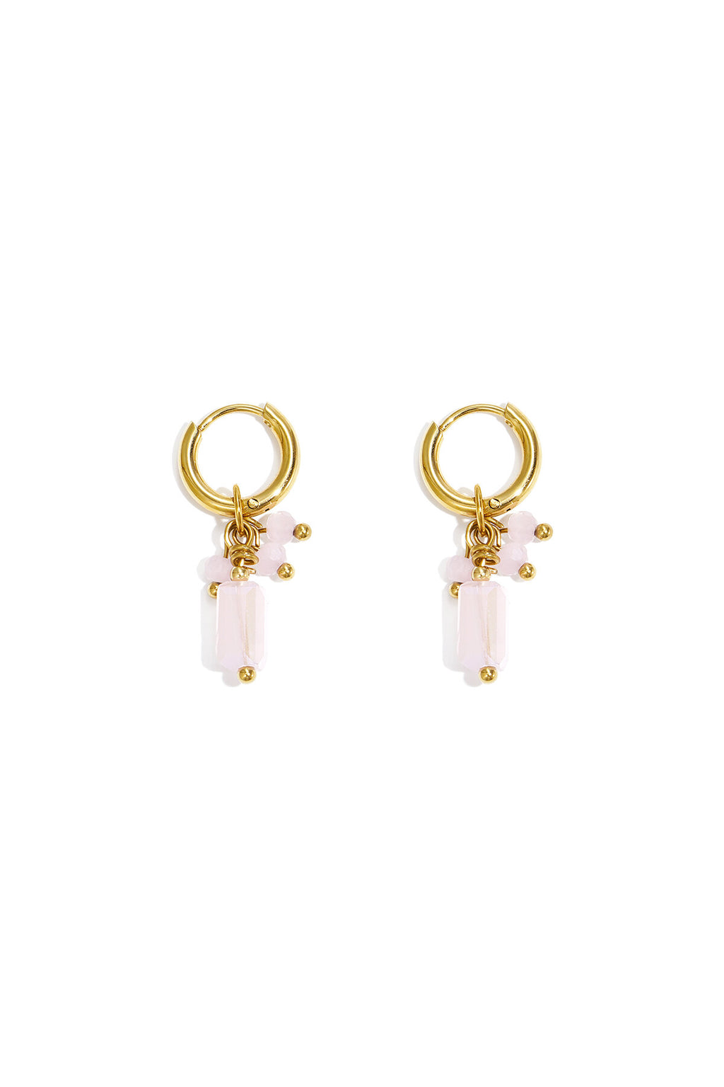 Earrings with colorful charms