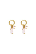 Earrings with colorful charms