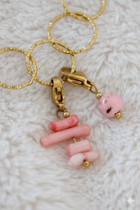 Bedel | Mix & match | Pink stone | Goud