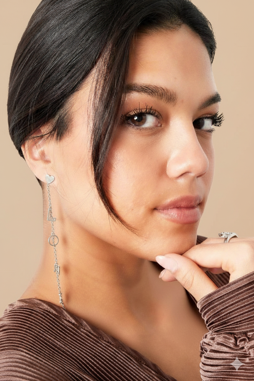 Oorbellen | Love | Zilver