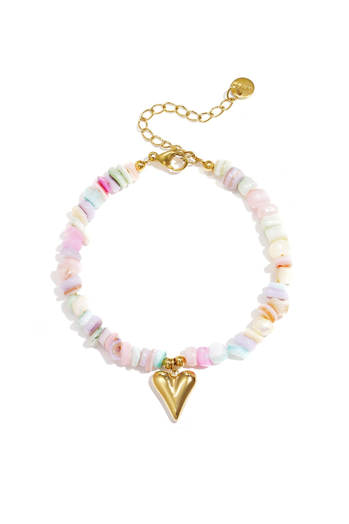 Stone Beaded Bracelets Heart Vacation Daily Romantic Series Women's jewelry