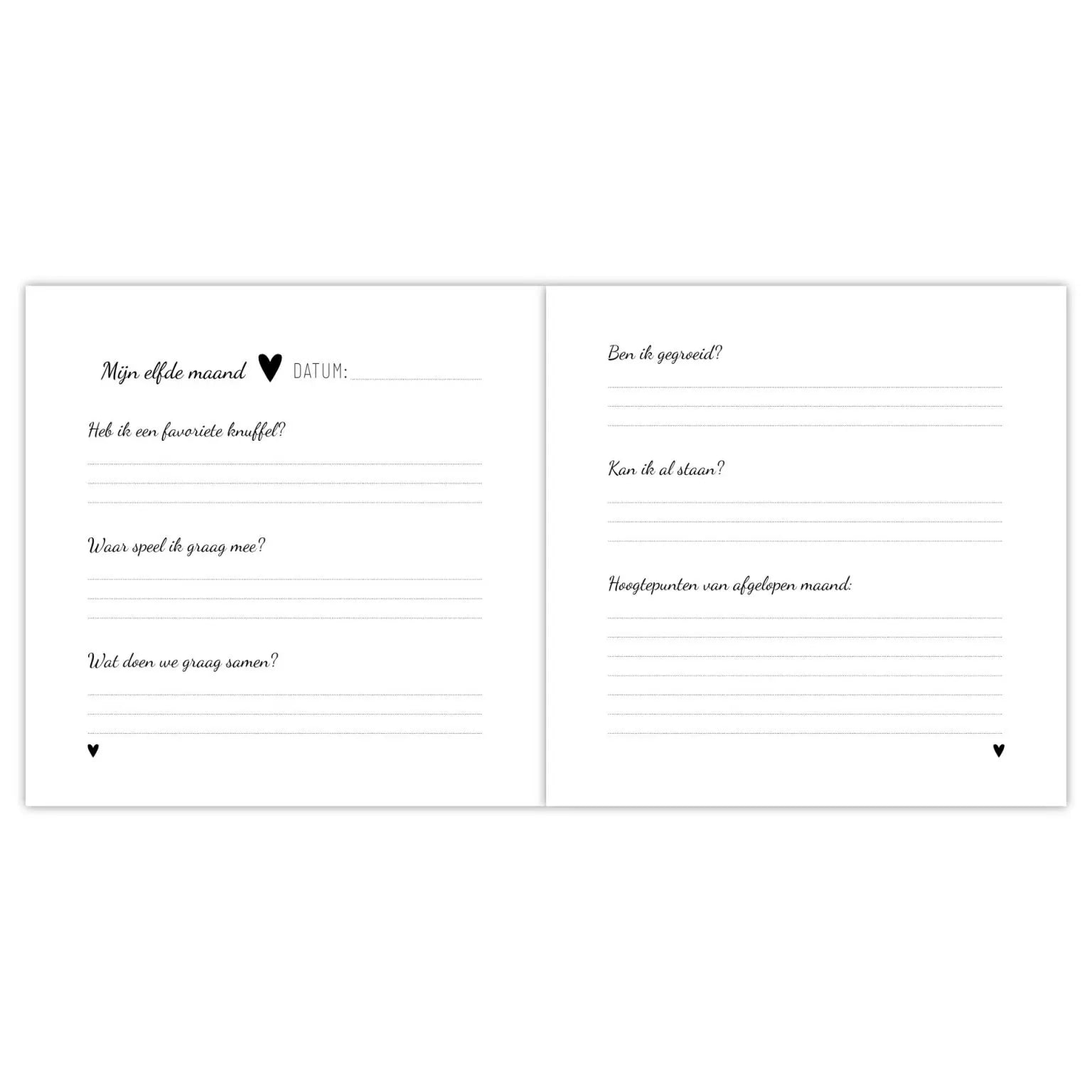 Invulboek | Babyboek | Mijn eerste jaar