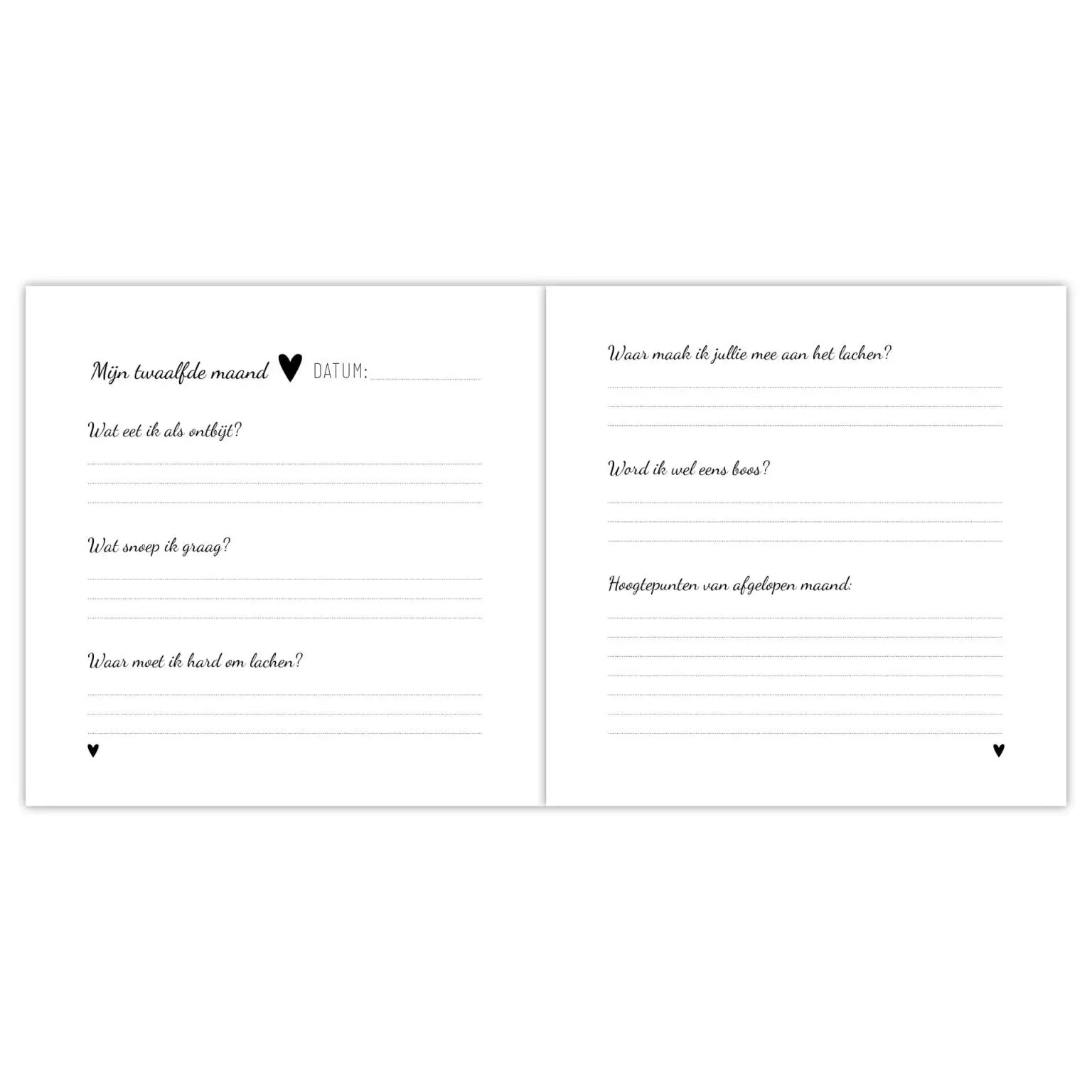 Invulboek | Babyboek | Mijn eerste jaar