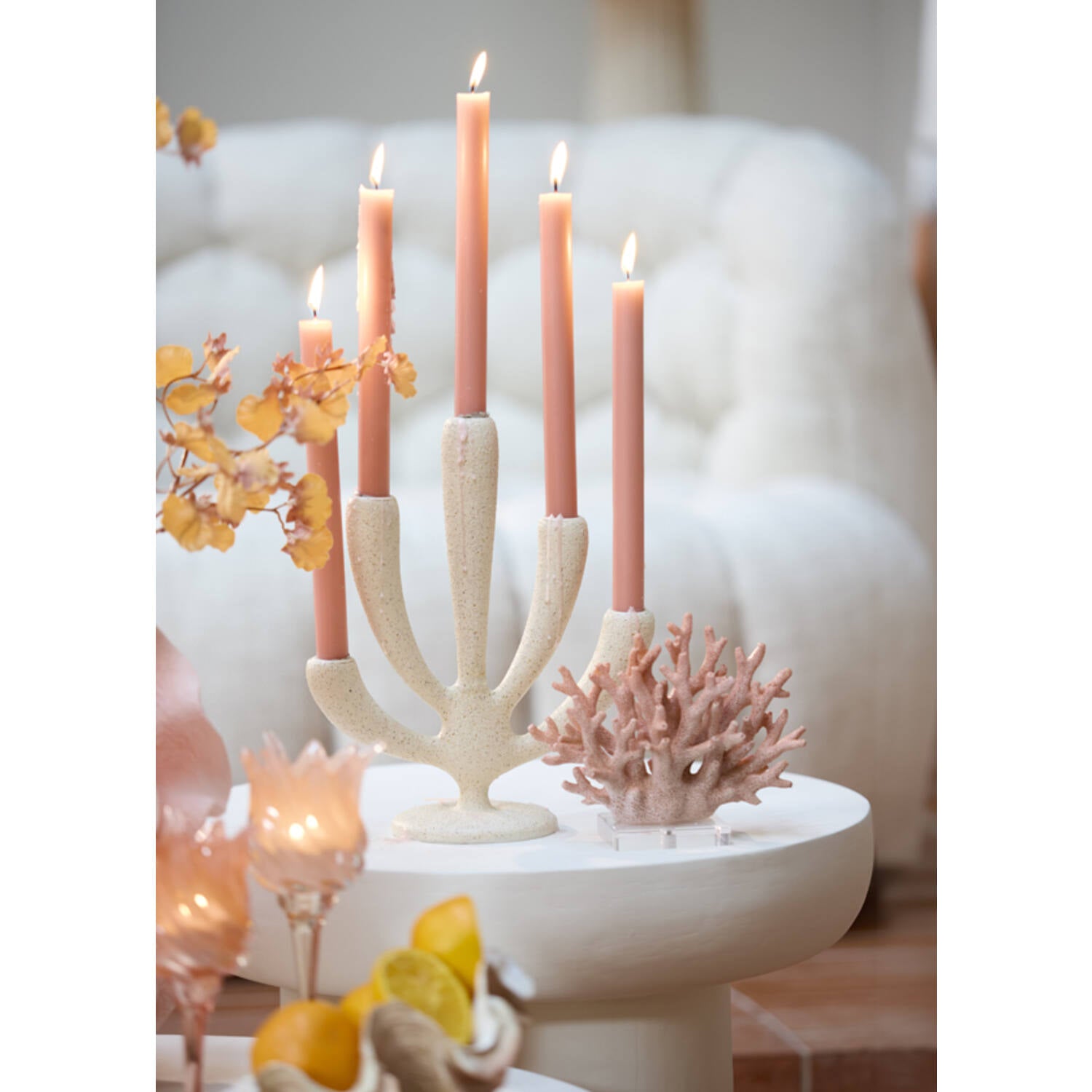 Kandelaar Polino | Crème