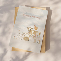 Wenskaart | Welcome little ones | Tweelingen