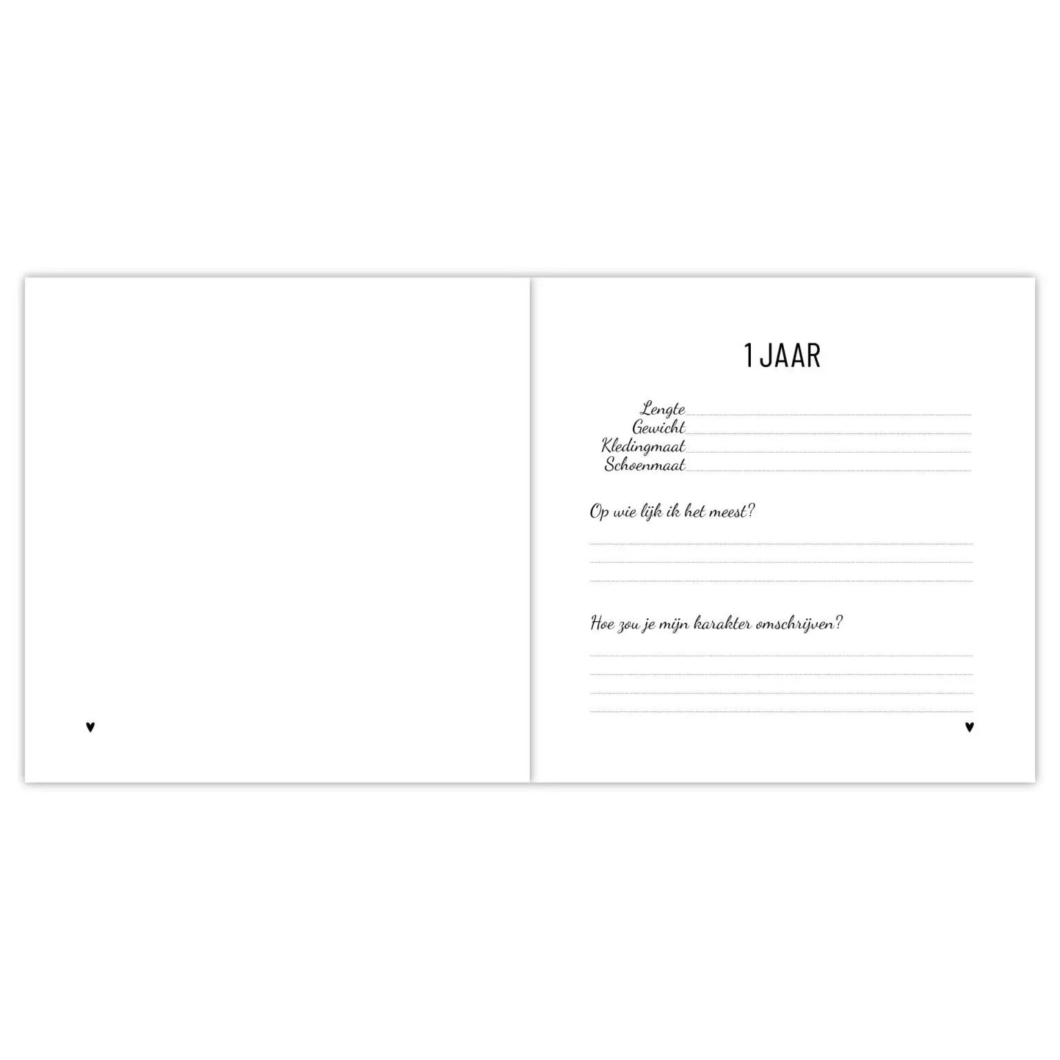 Invulboek | Opgroeiboek | 1 - 4 jaar