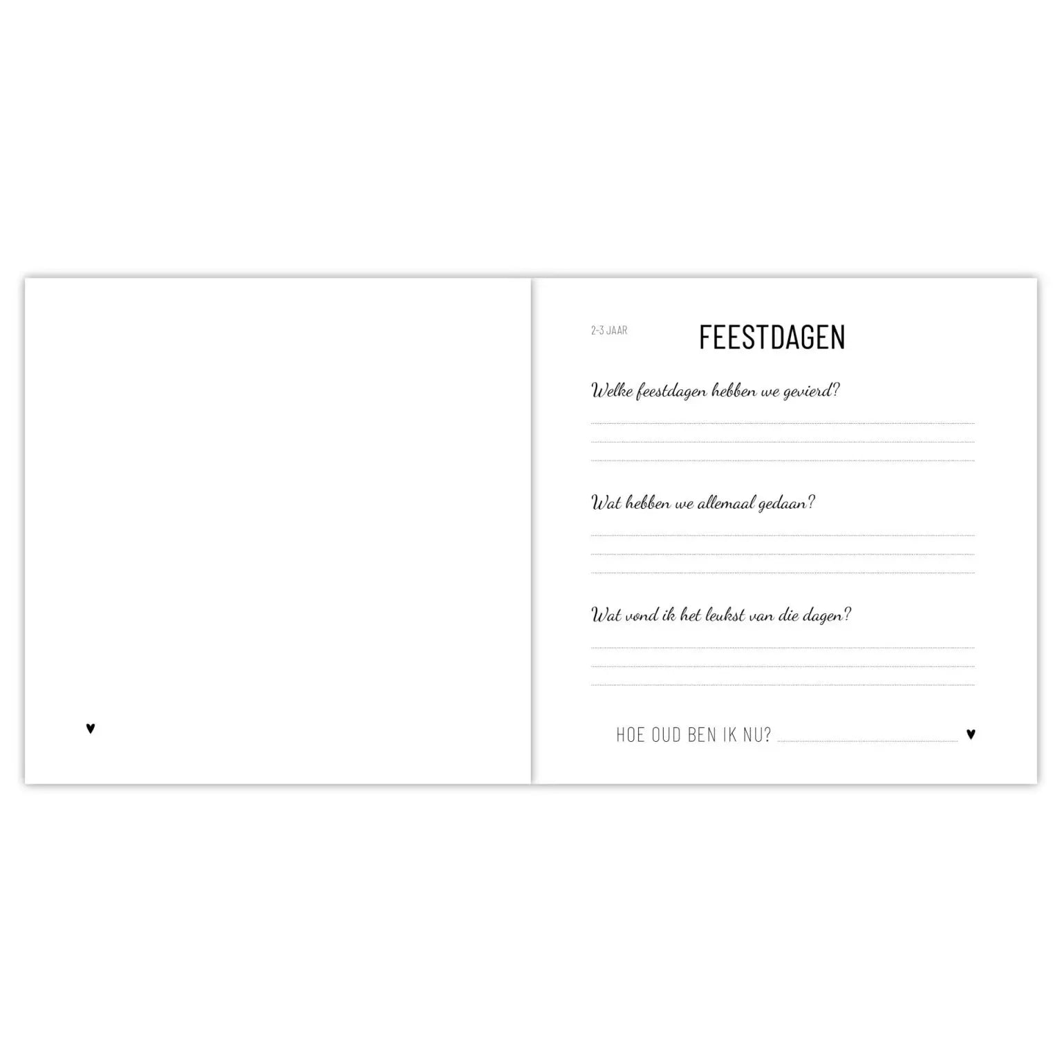 Invulboek | Opgroeiboek | 1 - 4 jaar