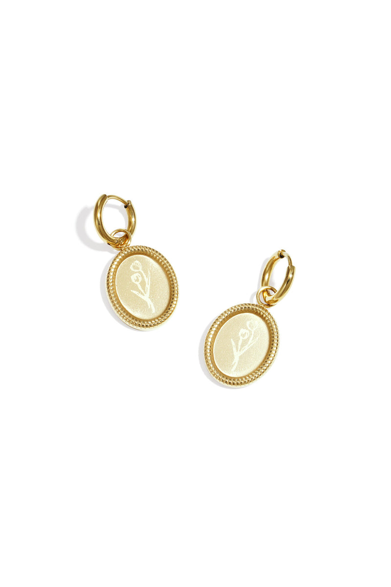 Tulip Blossom Stainless Steel Earrings