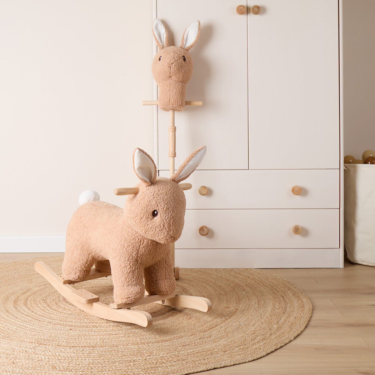 Hobbeldier konijn | Bruin
