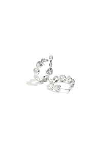 Heart hoop earrings