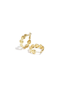 Heart hoop earrings