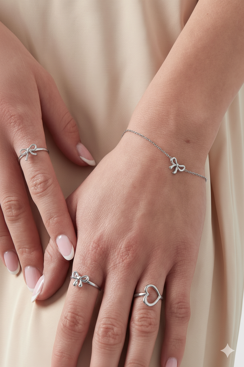 Pre-order | Armband | Bow life | Zilver