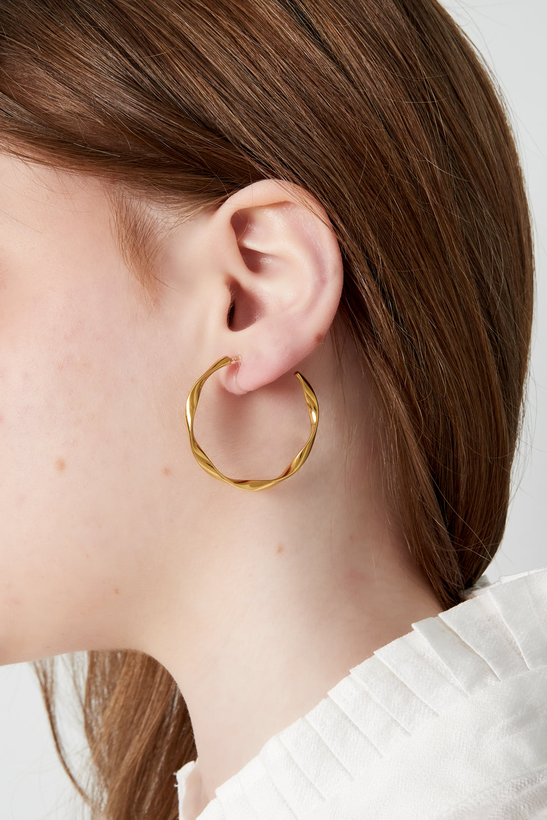 Twist Hoops Clip Earrings