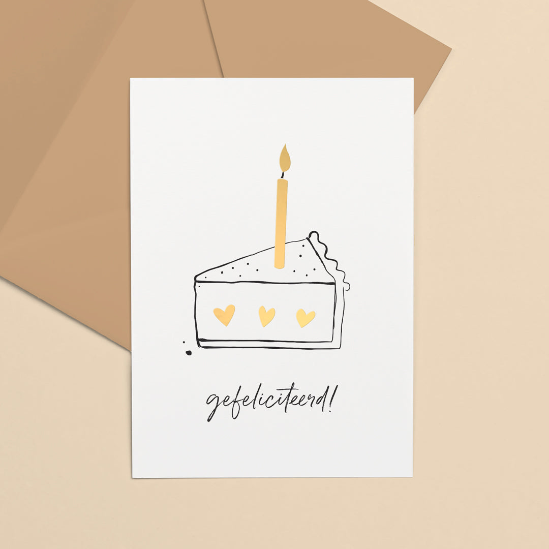 Enkele kaart | Gefeliciteerd
