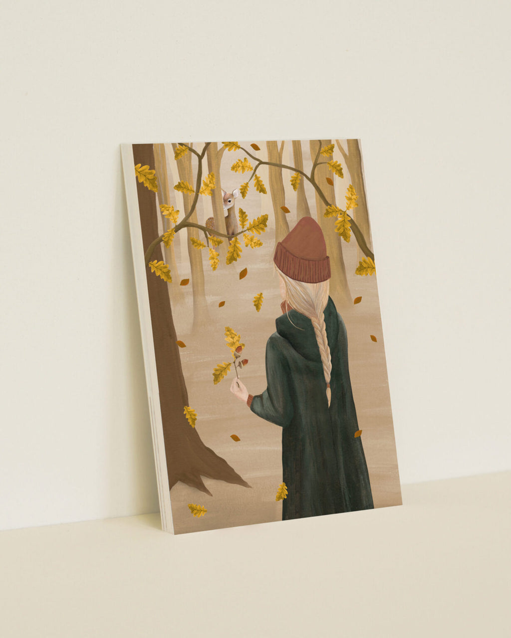 Enkele kaart met envelop | Herfstbos