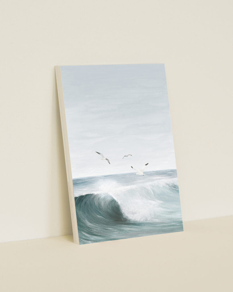 Wenskaart | Op de golven | A6
