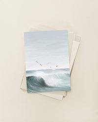 Wenskaart | Op de golven | A6