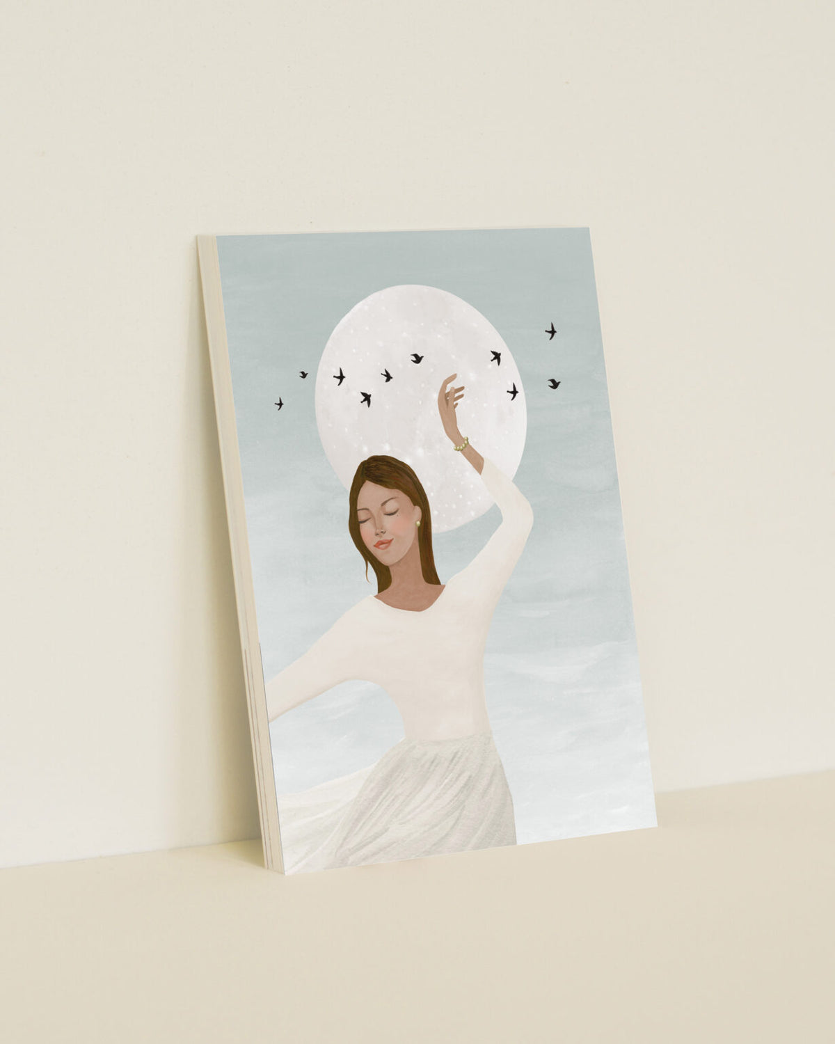 Enkele kaart met envelop | Ritme van de maan