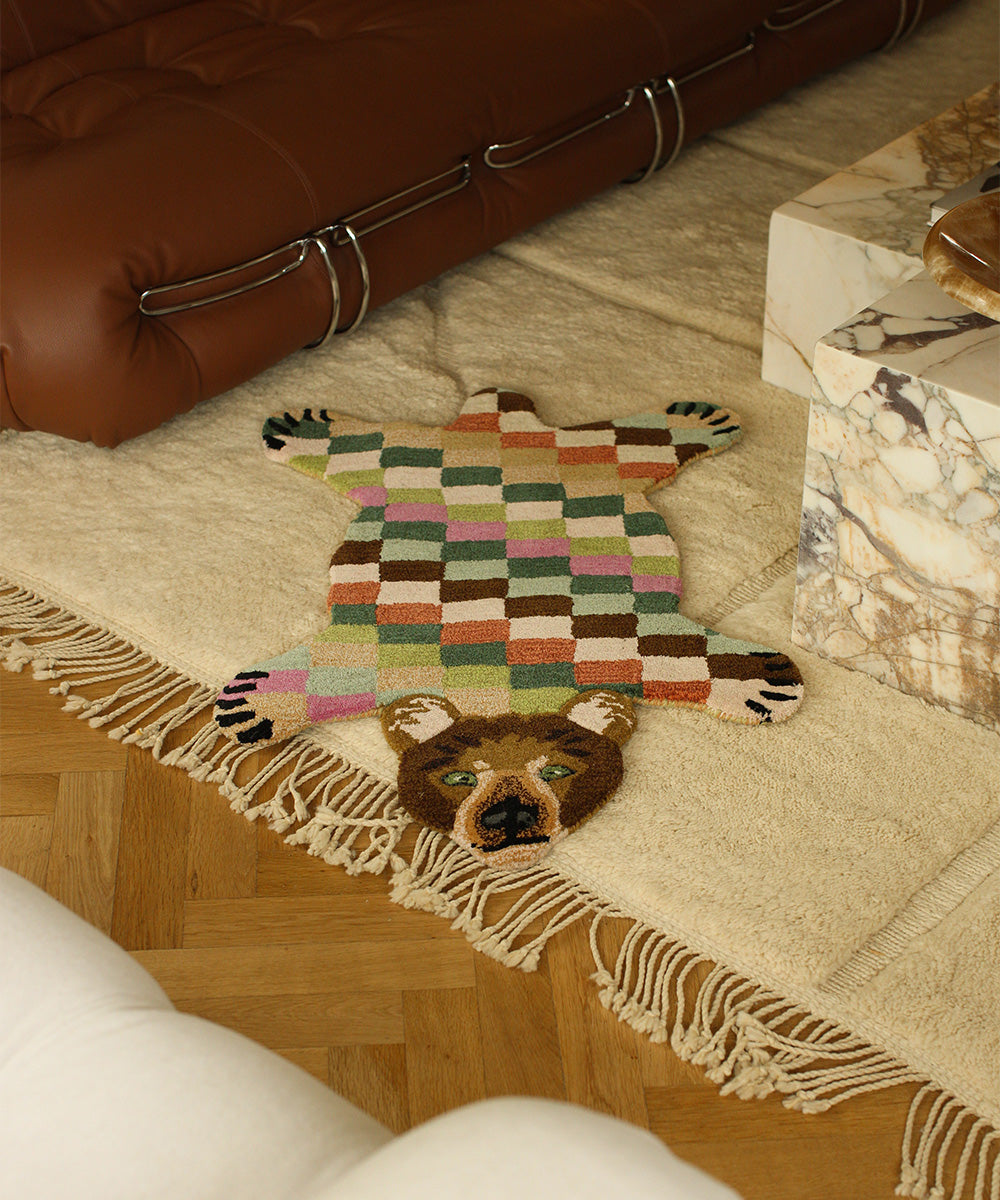 Pre-order | Vloerkleed | Archie check bear