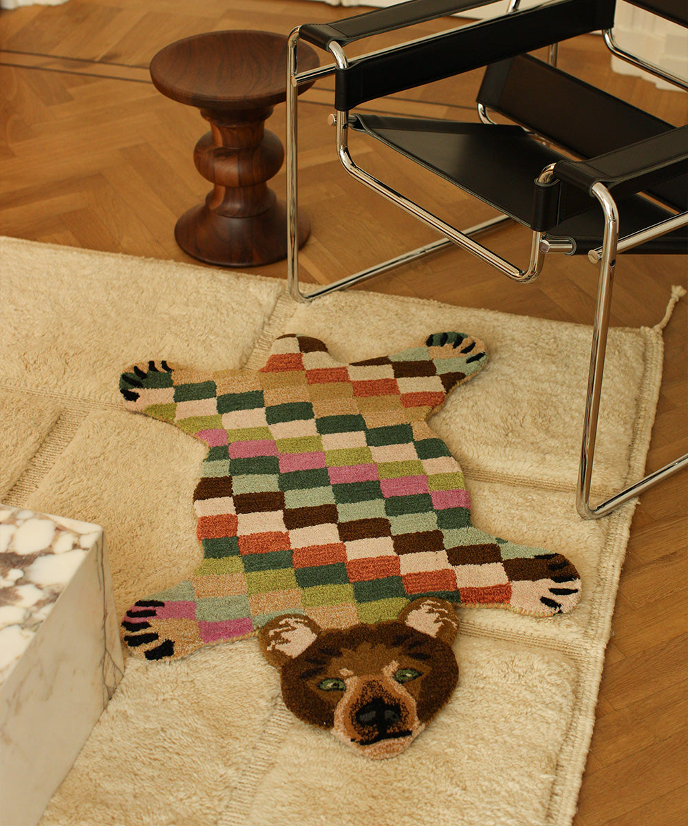 Vloerkleed | Archie check bear