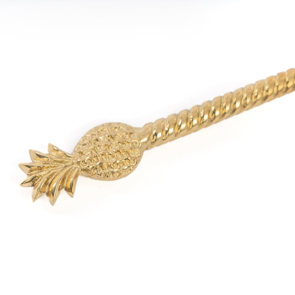 Messing saladelepel | Pineapple | Goud