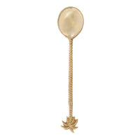 Messing saladelepel | Palm tree | Goud