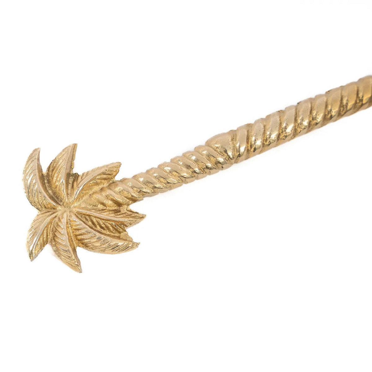 Messing saladelepel | Palm tree | Goud
