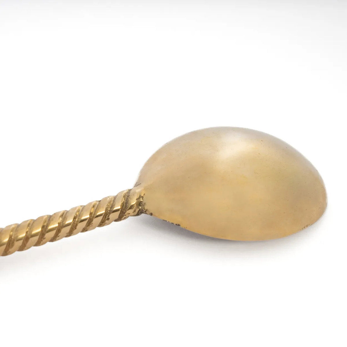 Messing saladelepel | Palm tree | Goud