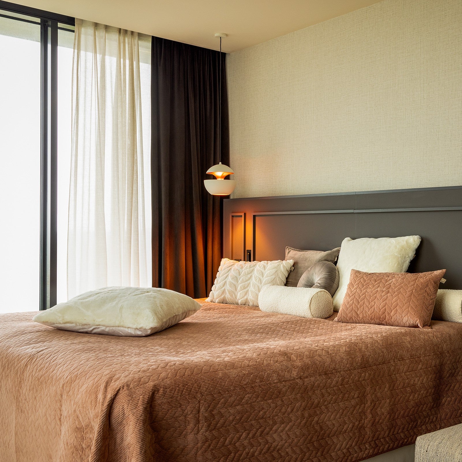Bedsprei Noraly | 240 x 260 cm | Cork