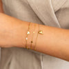 Kinder armband | Mini hartjes | Goud