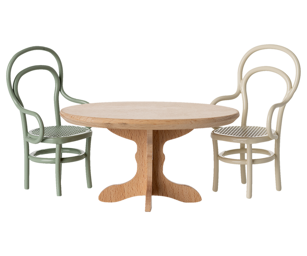 Maileg | Oval dining table | Mouse | Nature