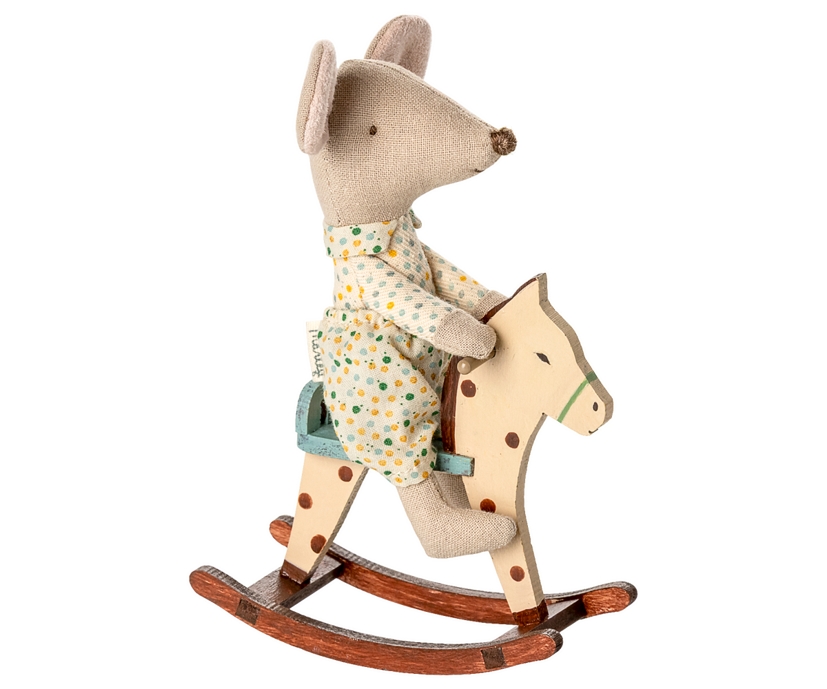 Maileg | Rocking horse | Mouse | Spotted