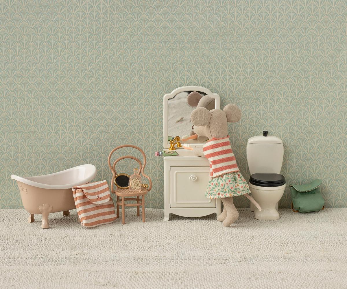Maileg | Vintage chair | Mouse | Dark powder