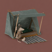 Maileg | Happy camper tent voor hiker muis | Blauw