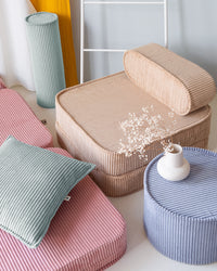 Ribstof sierkussen | 45 x 45 cm | Peppermint green