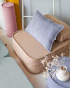Ribstof sierkussen | 30 x 50 cm | Blueberry blue