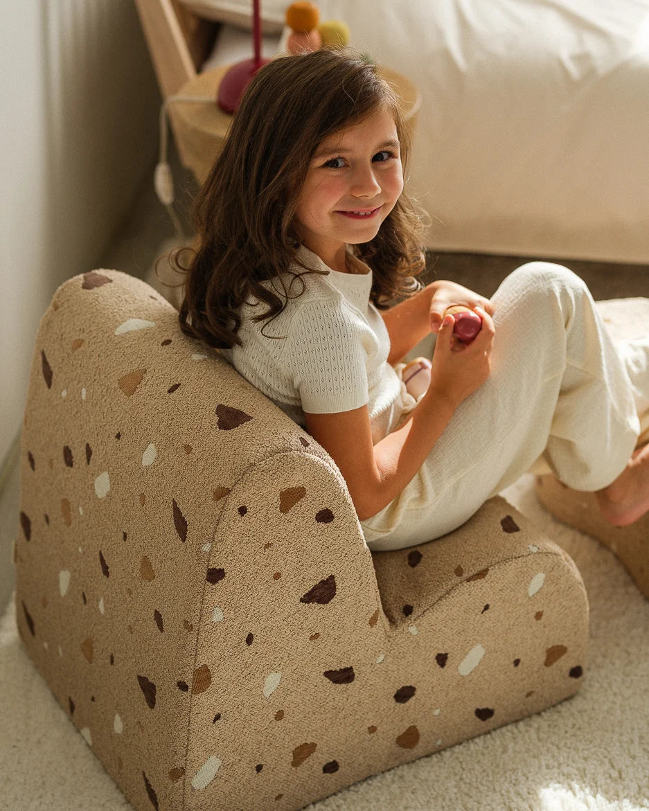 Kinder loungestoel | Cloud | Terrazzo Sand