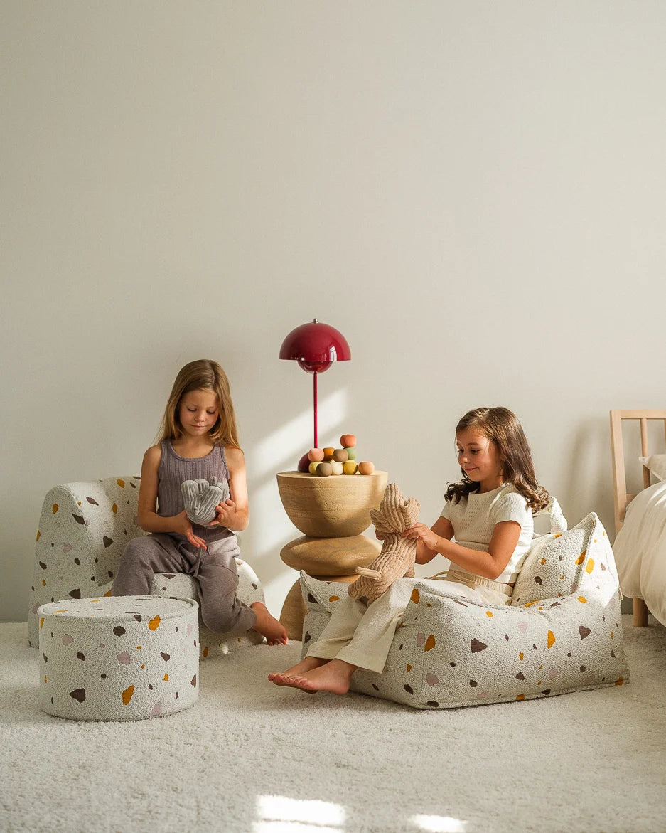 Kinder loungestoel | Cloud | Terrazzo Marble